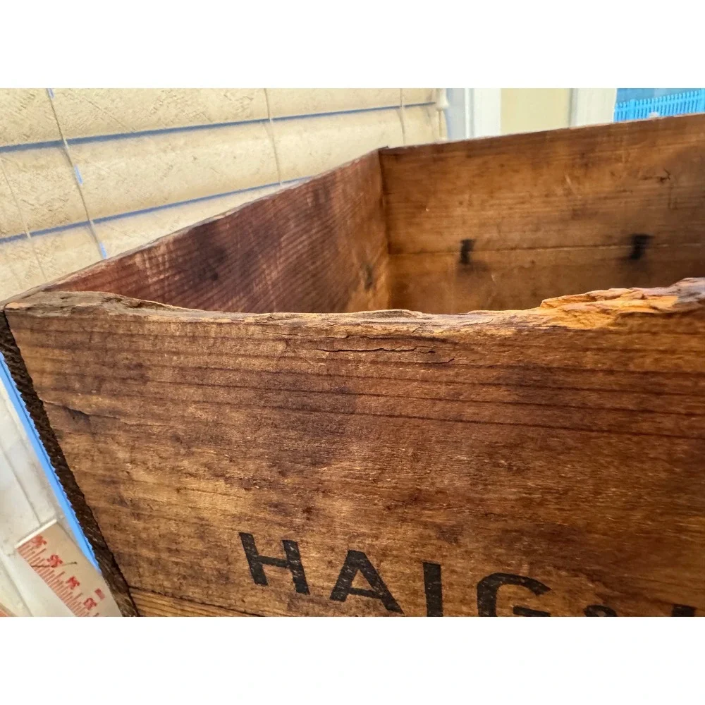 Vintage Haig &‎ Haig Blended Scotch Whisky Wooden Crate Display Decor